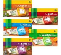 Stock Cube Bundle With Knorr Stock Cubes Beef, Chicken, Fish, Lamb and Vegetable 8x10g Each (5 Pack)
