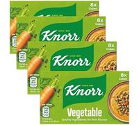 Stock Cubes & Pots Bundle with Knorr Vegetable Stock Cubes (8x10g) - 4 Pack | Vegetable Stock Cubes, Suitable For Vegetarians.