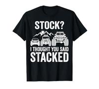 Stock? I Thought You Said Stacked Off-Road Mountain Art Value Graphic T-Shirt