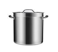 Stock Kitchen sil Set with Stainless Steel Lid 9 Sizes for Even Heating Easy to Clean Silver Cookware 55cm x 55cm