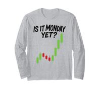 Stock Market Bear Trading is It Monday Trader Options Crypto Long Sleeve T-Shirt