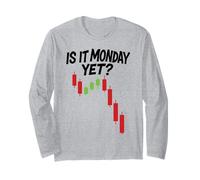 Stock Market Bear Trading is It Monday Trader Options Crypto Long Sleeve T-Shirt