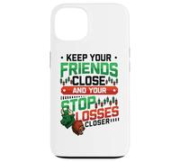 Stock Market Bull Bear Stop Losses Day Trader Funny Trading Case for iPhone 13