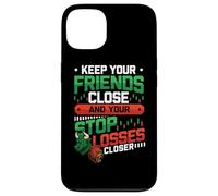 Stock Market Bull Bear Stop Losses Day Trader Funny Trading Case for iPhone 13