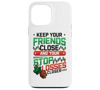 Stock Market Bull Bear Stop Losses Day Trader Funny Trading Case for iPhone 13 Pro Max