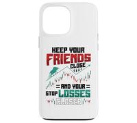 Stock Market Bull Bear Stop Losses Day Trader Funny Trading Case for iPhone 13 Pro Max