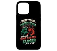 Stock Market Bull Bear Stop Losses Day Trader Funny Trading Case for iPhone 13 Pro Max