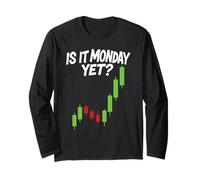 Stock Market Bull Trading is It Monday Trader Options Crypto Long Sleeve T-Shirt