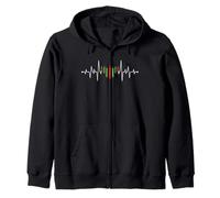 Stock Market Candlestick Chart Trend Analysis Zip Hoodie