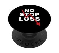 Stock Market Crash No Stop Loss Trading Bearish Daytrading PopSockets Adhesive PopGrip