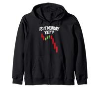 Stock Market Crash Trading Bear Is It Monday Options Crypto Zip Hoodie
