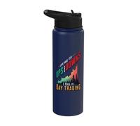 Stock Market Day Trading - Funny Day Trader Stainless Steel Insulated Water Bottle