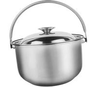 Stock Pot for Cooking, Heavy-Duty Stainless Steel Soup Pot, Induction-Compatible Kitchen Cookware for Soups and Broths, 8 Quart Capacity