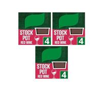 Stock Pot Red Wine, Suitable for Vegans, Free from Artificial Colours, 4 x 26g,Pack Of 3