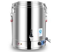 Stock Pot - Soup Pot, Commercial Large-Capacity Hot Water Bucket, Double-Layer Stainless Steel Electric Heating Insulation Bucket, 30-110°C Temperature Control, Suitable for Multiple Scenarios(40L)