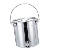 Stock Pot - Soup Pot with Lid, 201 Stainless Steel Soup Bucket/Sealed Bucket/Transportation Bucket, Wine Tank with Tap, for Water Milk Tea Milk Storage Bucket, Stock Pot,12L