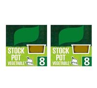 Stock Pot Vegetable, Gluten-Free, No Artificial Colours or Preservatives, Vegetarian, 8 x 28g,Pack Of 2