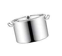 Stock Pot with Lid - 304 Stainless Steel Soup Pot 8-55L Stockpot for Deep Soup Boiling - Cooker Pot Set for Cooking - Composite Bottom Stockpot