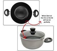 Stock Pot with Lid 4.5L / 24cm Large Non Stick Cooking Pot Saucepan Soup Pot - Heat Resistant Handles Cookware Casserole Dish, Grey by Circle of Trust