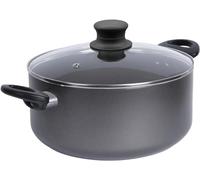 Stock Pot with Lid 4.5L / 24cm Large Non Stick Cooking Pot Saucepan Soup Pot - Heat Resistant Handles Cookware Casserole Dish, Grey by Circle of Trust