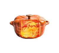 Stock Pot with Lid,Pumpkin Design Large Pot for Cooking | Cookware Kitchen Gadget, Non-Stick Boiler for Oven Stew Simmering Stock Making Baking Bread Making Sauteing Canning Boiling