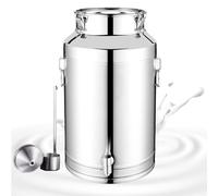 Stock Pot With Spigot, 304 Stainless Steel Milk Transport Can - 5L To 35L Milk Churn Pot With Sealed Lid And Optional Spigot For Dairy Use(24L)