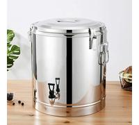 Stock Pot with Spigot - Stainless Steel Stock Pot, with Tap Thickened Large-Capacity Bucket, Tea Bucket Milk Tea Bucket Hot Water Bucket for Hold Wine, Oil, Milk/20L