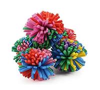 Stock Show 10PCS 1.6" Funny Colorful EVA Flower Ball Foam Cat Toy Kitten Catch/Chase/Play, Random Color