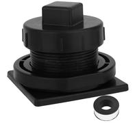 Stock Tank Drain Plug with Tape, Plastic Leak-Proof Stock Tank Plug Replacement Parts Fit for Rubbermaid 50/70/100/150/300 Gallon Commercial Tanks Accessories