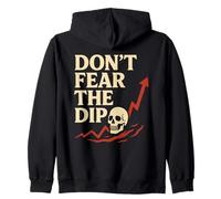 Stock Trader Trading Mindset Don't Fear The Dip Zip Hoodie