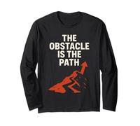 Stock Trader Trading Mindset The Obstacle Is The Path Long Sleeve T-Shirt