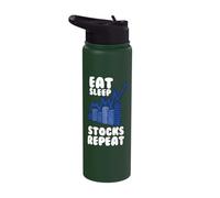 Stock Trading Forex Trader and Stocks Day Trading Stainless Steel Insulated Water Bottle