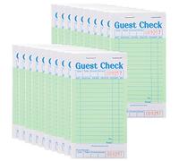 Stock Your Home Guest Check Book (20 Books) 3.5" x 6.75" Server Notepads and Waitress Order Pads - 50 Checks Per Book for Total 1,000 Guest Checks