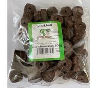 Stockbull LAMB CHUNKIES Dog Treats/Pill Pockets 500g (Single Packet)