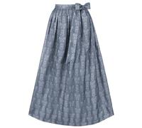 Stockerpoint Aline Dirndl Apron 96 cm Length Jacquard, smoke blue, 46-50