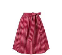 Stockerpoint Claire Women's Midi Dirndl Apron, darkred, 40-44