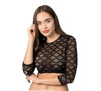 Stockerpoint Holly Dirndl Blouse, Black, 16