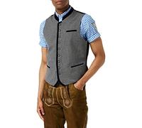 Stockerpoint Men's Alonso Traditional Waistcoat, Grey (Grey-Night Blue, Grey-Night Blue), 46