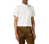 Stockerpoint Men's Hemd Bodo Trachtenhemden, White (Weiss Weiss), Small