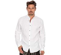 Stockerpoint Men's Hemd Vettel Trachtenhemden, White (Weiss Weiss), X-Large