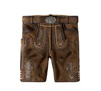 Stockerpoint Men's Hose Thomas2 Lederhosen Not Applicable, Brown (Stein Geäscht Stein Geäscht), 24 (Manufacturer Size: 50)