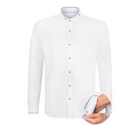 Stockerpoint Men's Trachtenhemd Alexio Shirt, White-Blue, L