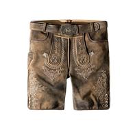 Stockerpoint Men's Trachtenlederhose Logan Traditional Leather Trousers, Old Brown specked, 50