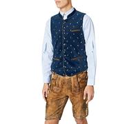 Stockerpoint Men's Weste Calzado Sleeveless Traditional Dress Waistcoat, Blue (Rauchblau), 54 (Manufacturer Size: 54)