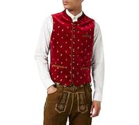 Stockerpoint Men's Weste Calzado Trachtenwesten, Red (Dark Red), 48