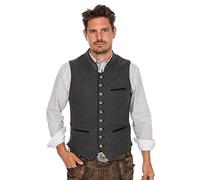 Stockerpoint Men's Weste Sirius Trachtenwesten, Grey (Grau-Tanne Grau-Tanne), Medium (Size: 50)