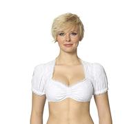 Stockerpoint Women's B-3025 Short Sleeve Blouse, White (weiss), 44 (Manufacturer Size: 44)