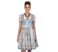 Stockerpoint Women's Dirndl Anastasia Special Occasion Dress, Light Blue-Silver, 38