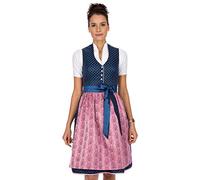 Stockerpoint Women's Dirndl Cynthia Special Occasion Dress, Blue-Rose, 42