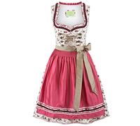 Stockerpoint Women's Dirndl Isadora Special Occasion Dress, Cream-Fuchsia, 42
